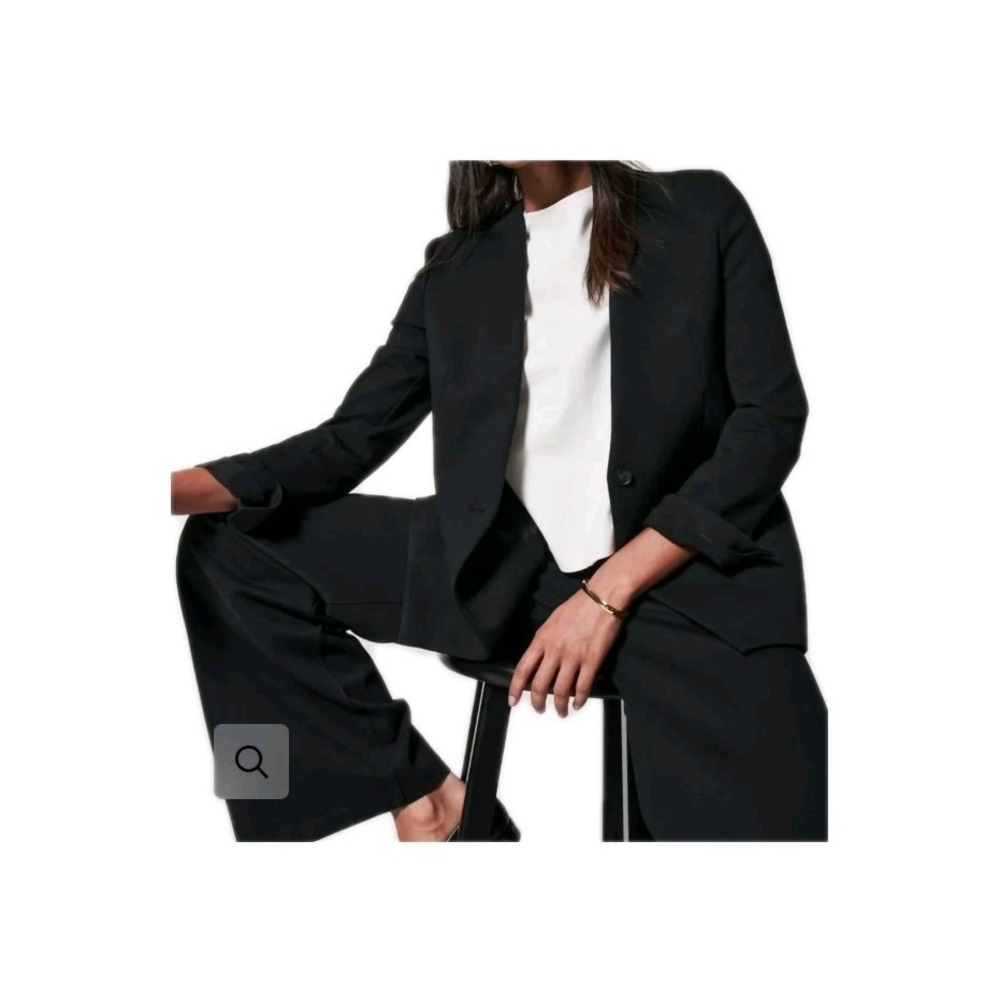 Spanx Womens Black Blazer Size L Office‎ Siren Boardroomcore Designer